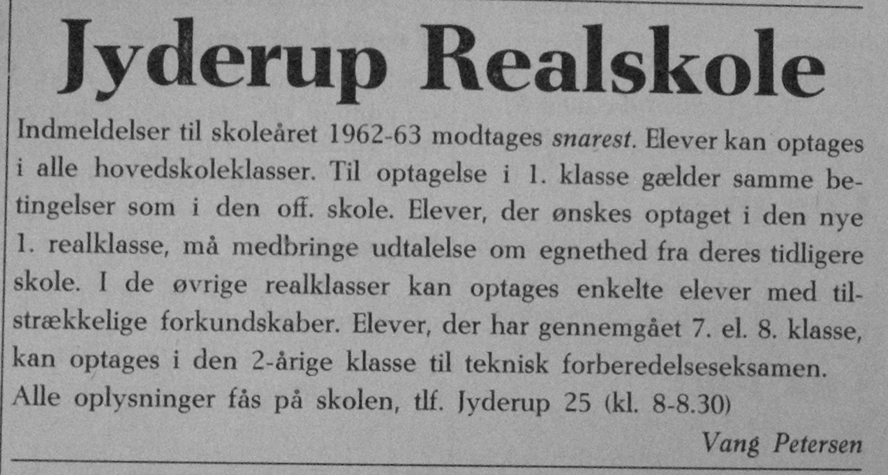 Jyderup Posten 22. marts 1963